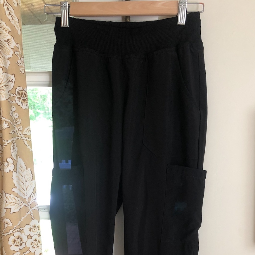 Womens DICKIES SCRUBS PANTS XS BLACK (TWO PAIRS)